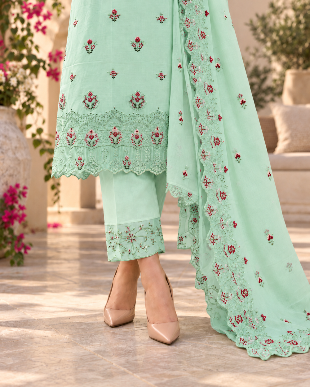 NS-012 | Dahlia - 3 PC (Pale-Sage)