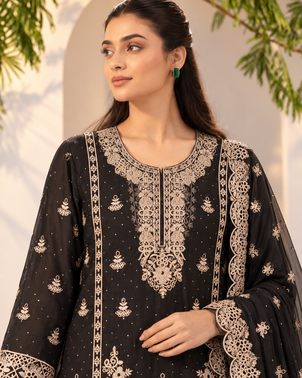 NS-44 | Freesia - 3 PC (Gorgeous-Black)