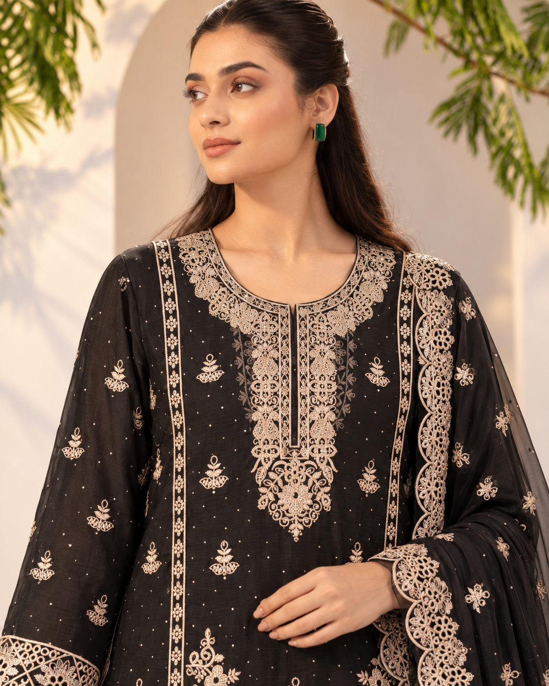 NS-44 | Freesia - 3 PC (Gorgeous-Black)