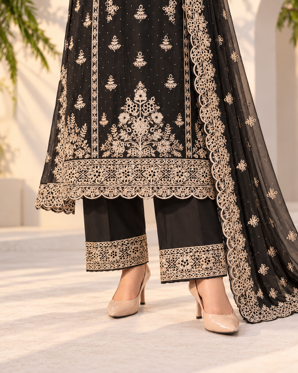 NS-44 | Freesia - 3 PC (Gorgeous-Black)